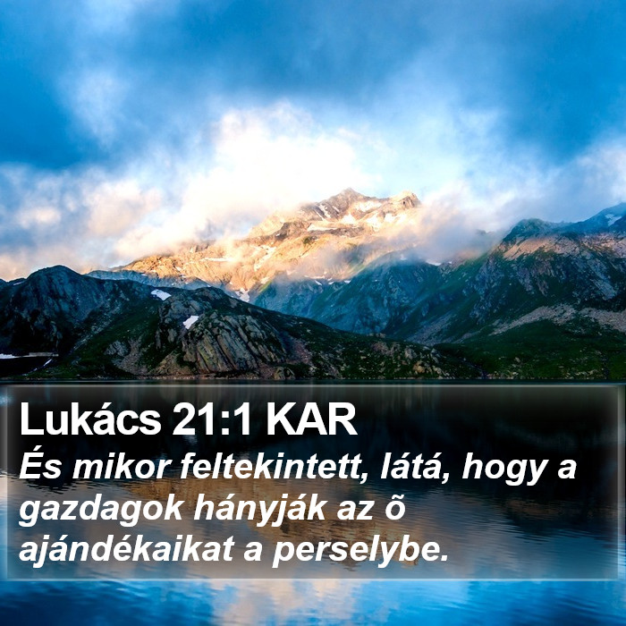Lukács 21:1 KAR Bible Study