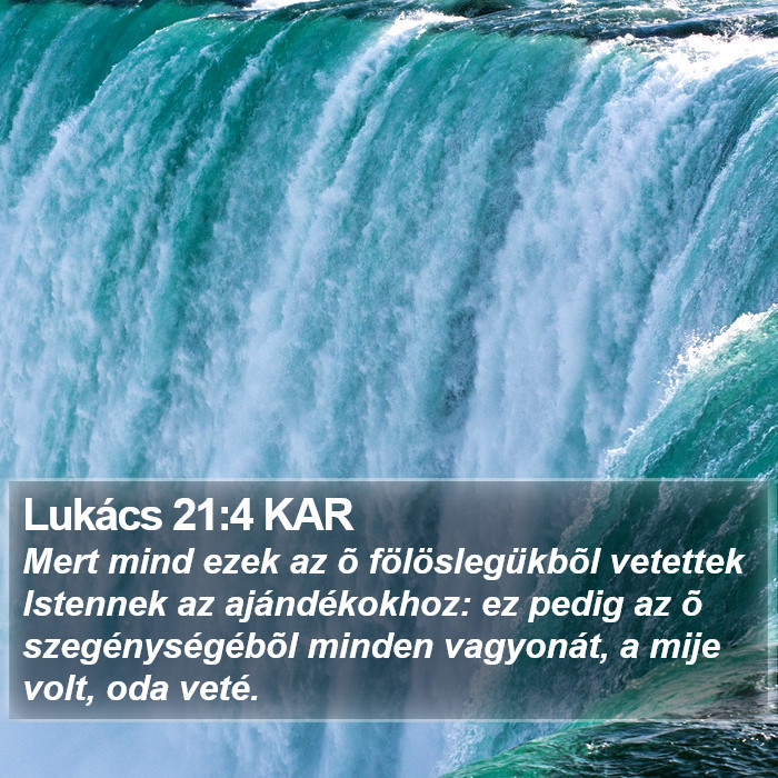 Lukács 21:4 KAR Bible Study