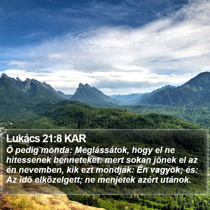 Lukács 21:8 KAR Bible Study