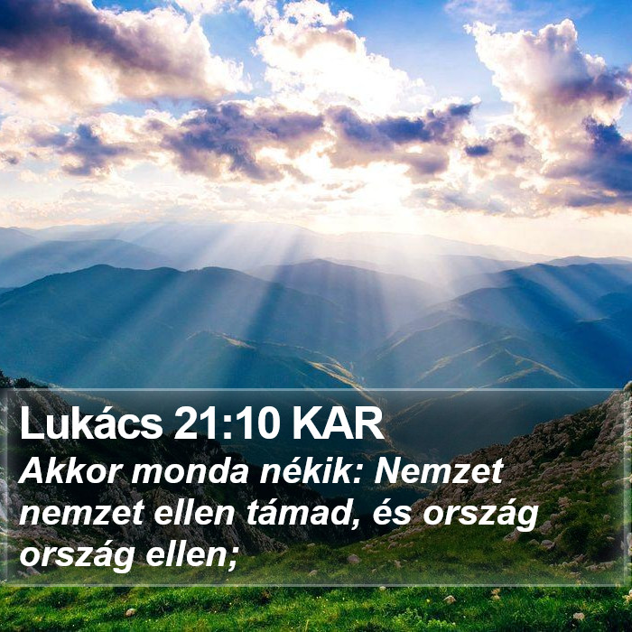 Lukács 21:10 KAR Bible Study