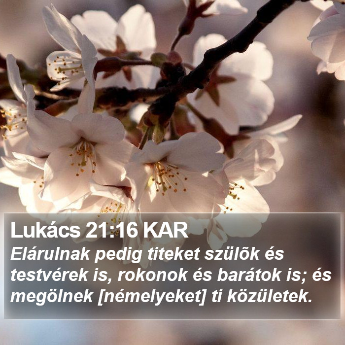 Lukács 21:16 KAR Bible Study