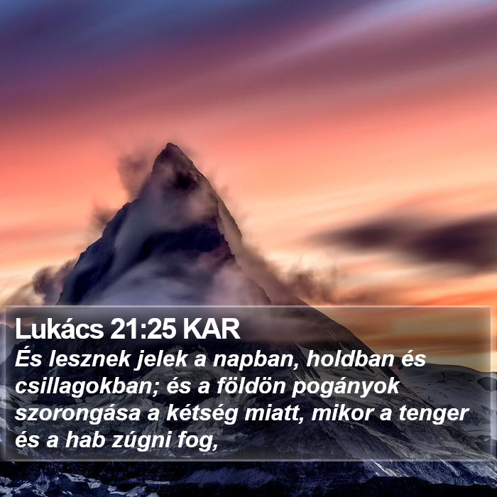Lukács 21:25 KAR Bible Study