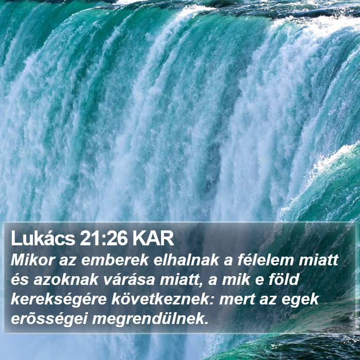 Lukács 21:26 KAR Bible Study