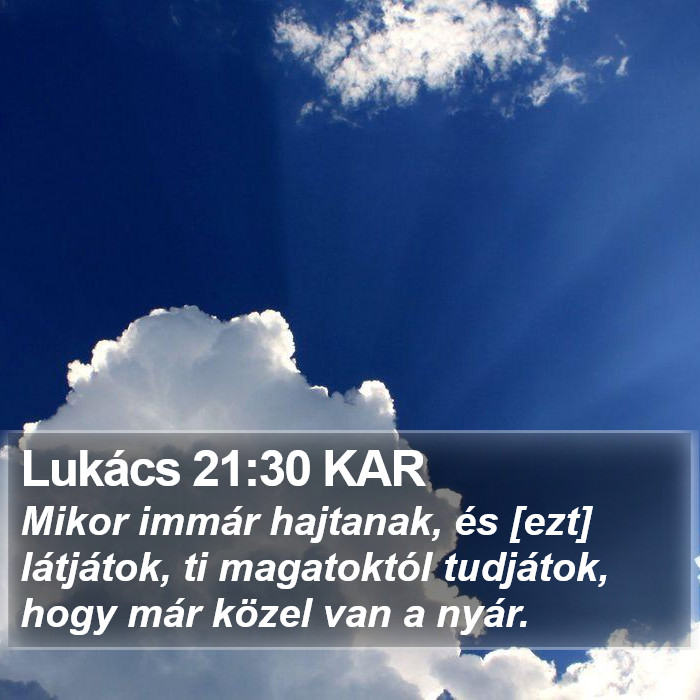 Lukács 21:30 KAR Bible Study
