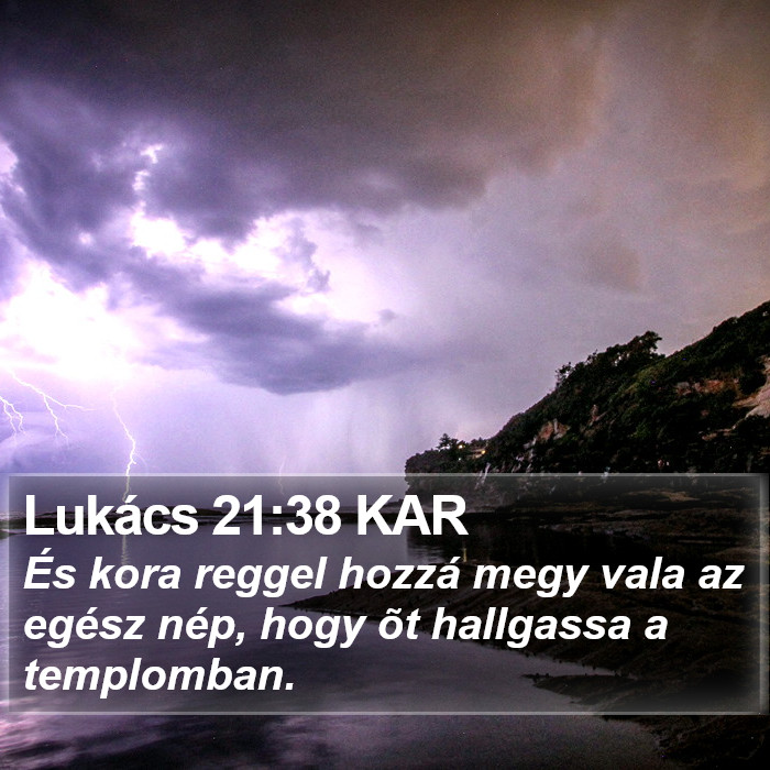 Lukács 21:38 KAR Bible Study