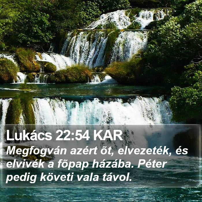 Lukács 22:54 KAR Bible Study