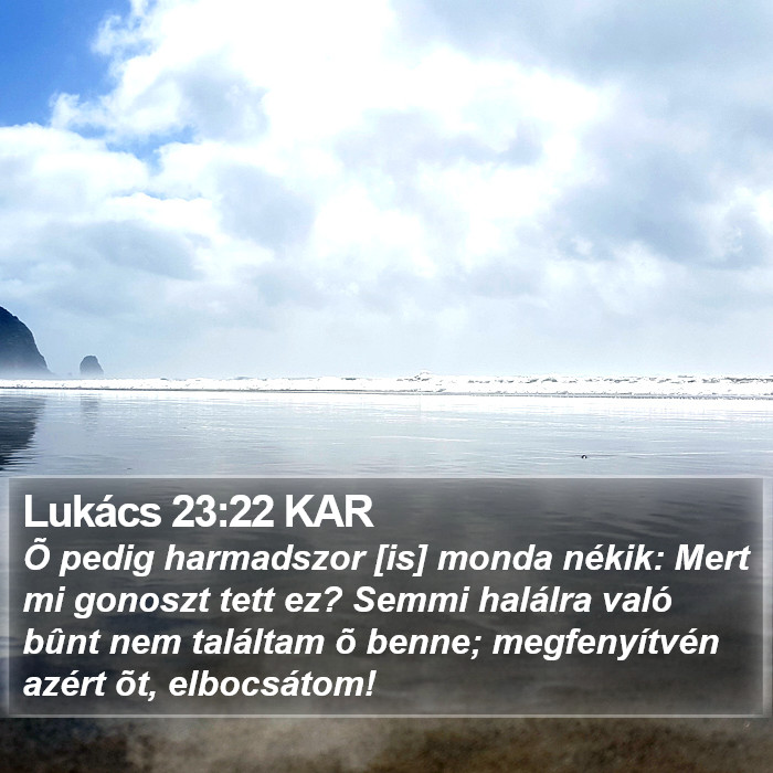 Lukács 23:22 KAR Bible Study