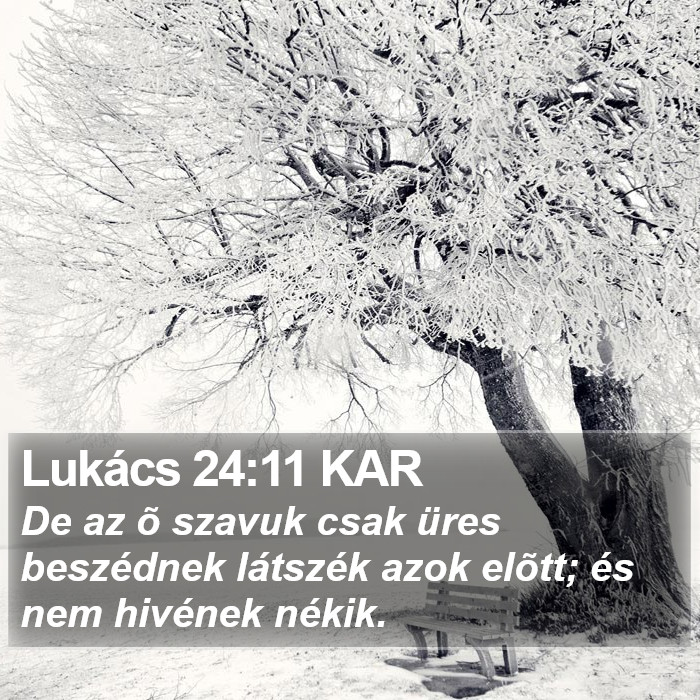 Lukács 24:11 KAR Bible Study