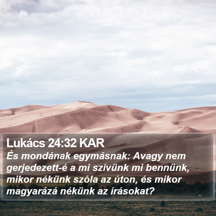 Lukács 24:32 KAR Bible Study