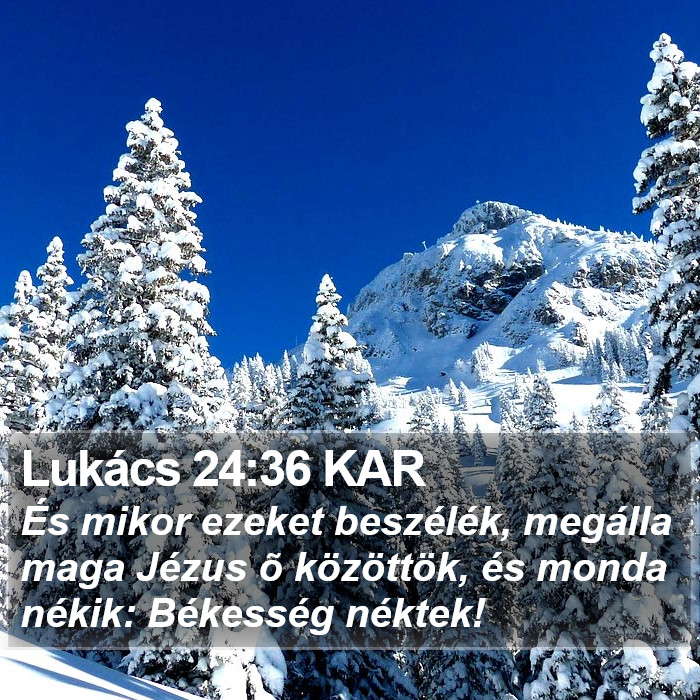 Lukács 24:36 KAR Bible Study