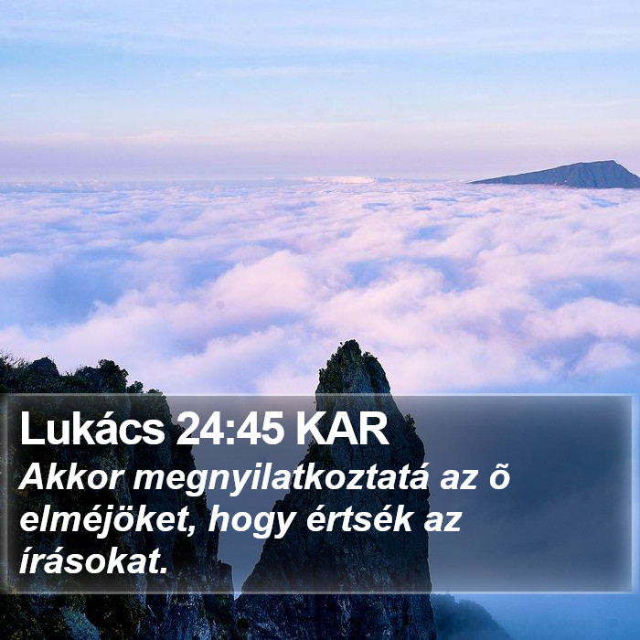 Lukács 24:45 KAR Bible Study