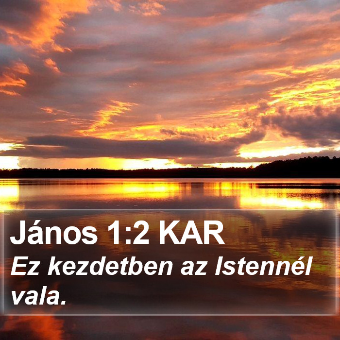 János 1:2 KAR Bible Study