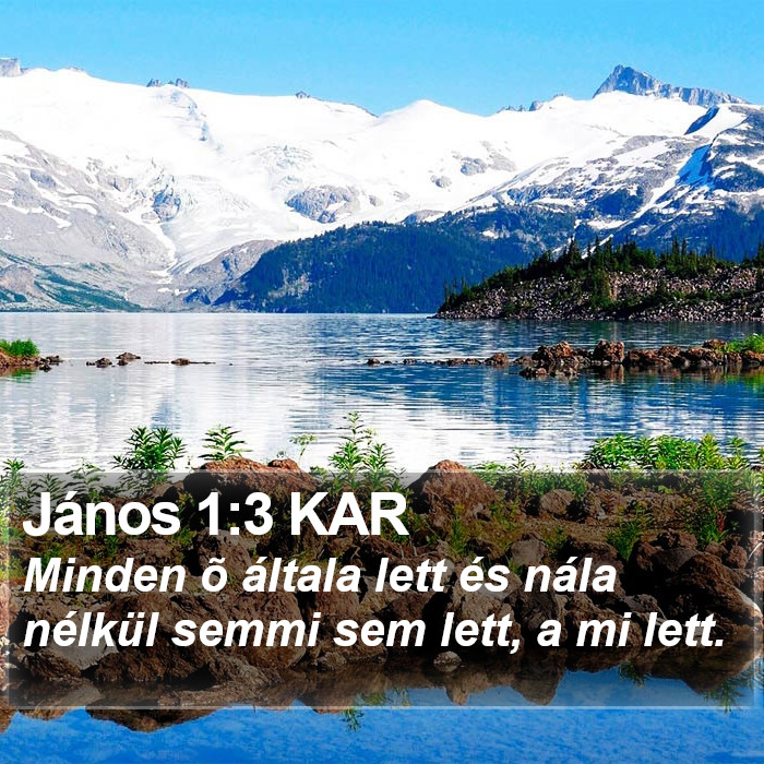 János 1:3 KAR Bible Study