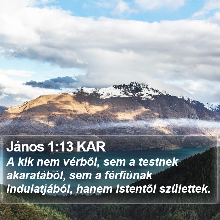 János 1:13 KAR Bible Study