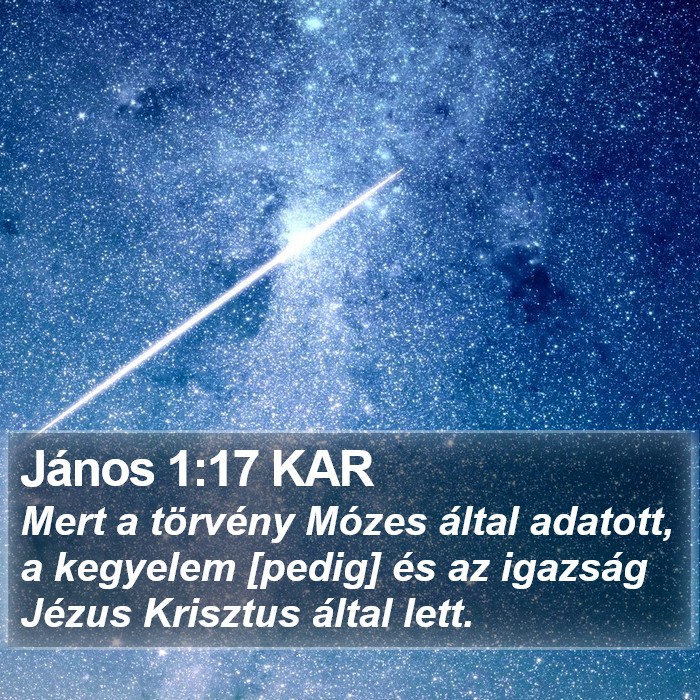 János 1:17 KAR Bible Study