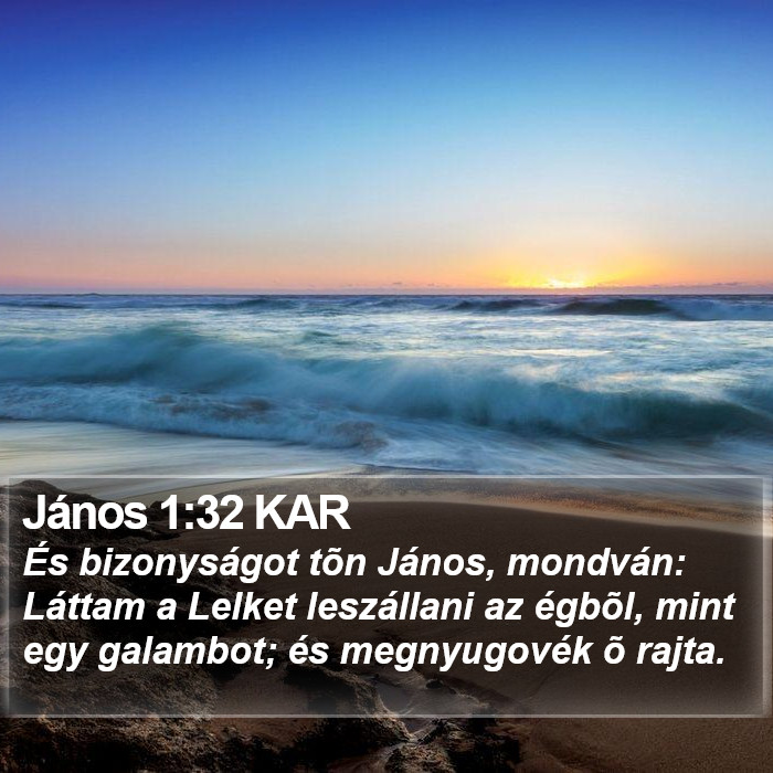 János 1:32 KAR Bible Study