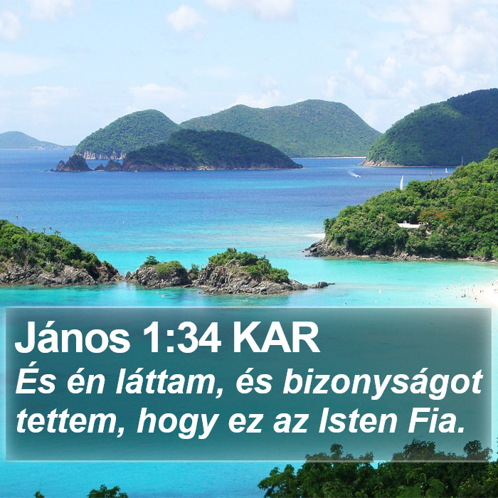 János 1:34 KAR Bible Study