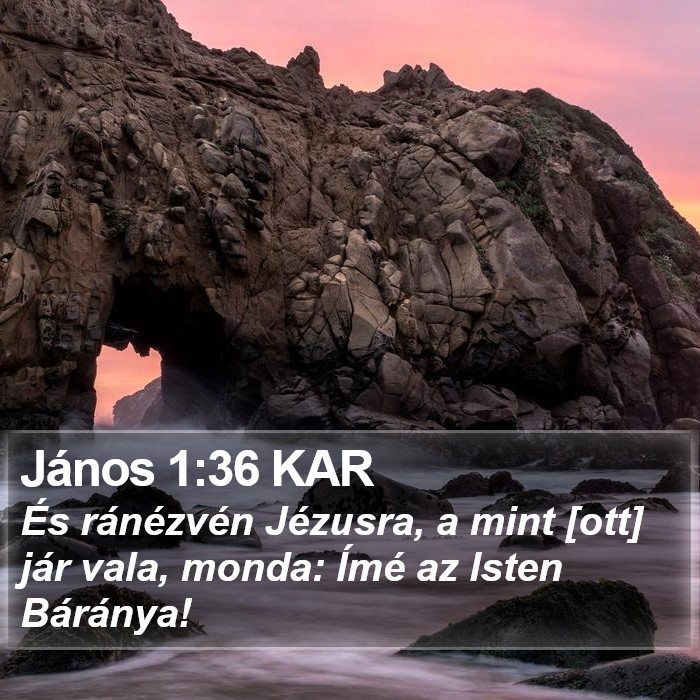 János 1:36 KAR Bible Study