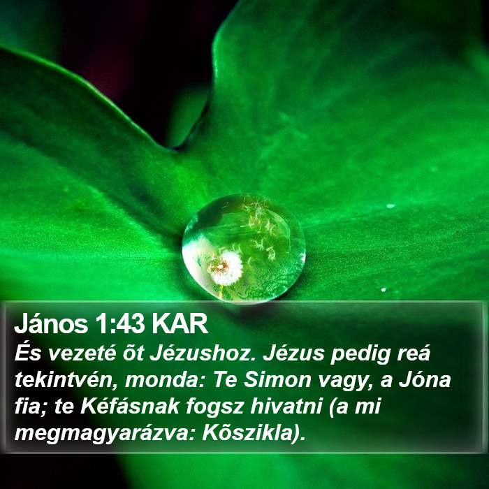 János 1:43 KAR Bible Study