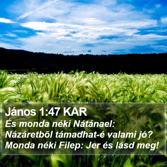 János 1:47 KAR Bible Study