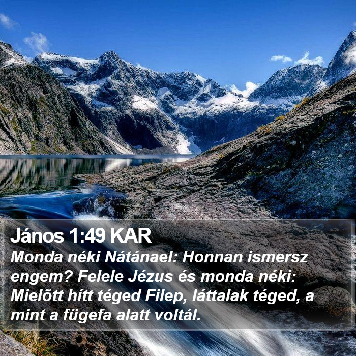 János 1:49 KAR Bible Study