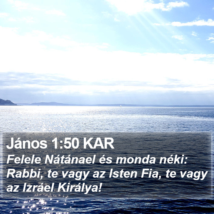 János 1:50 KAR Bible Study