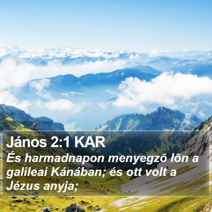 János 2:1 KAR Bible Study