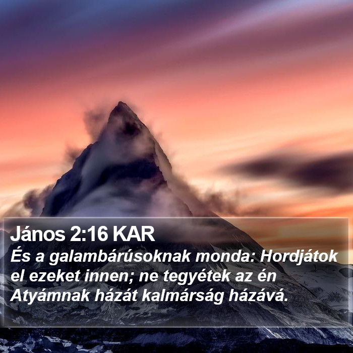 János 2:16 KAR Bible Study