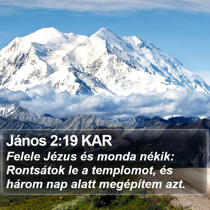 János 2:19 KAR Bible Study