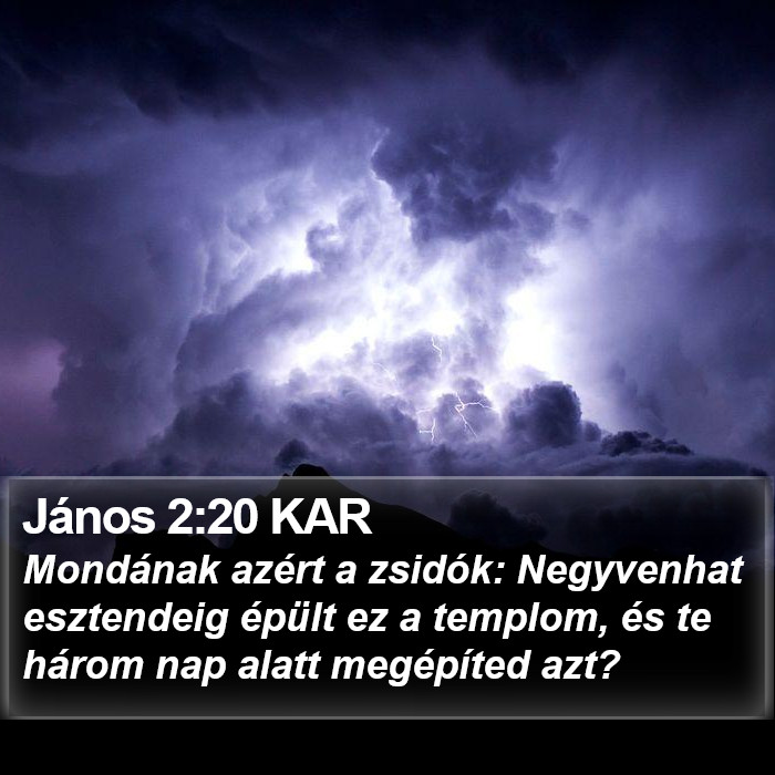 János 2:20 KAR Bible Study