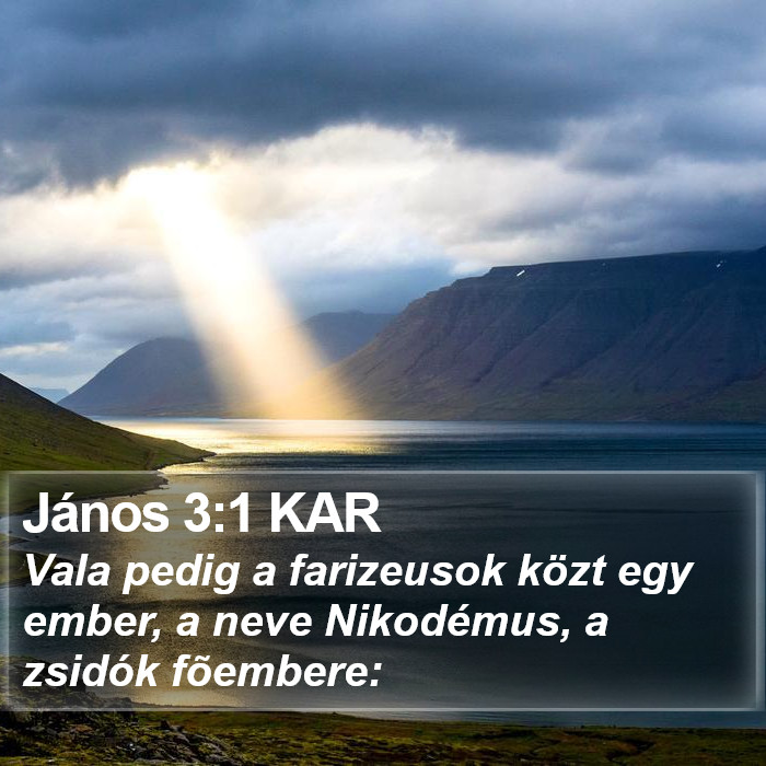 János 3:1 KAR Bible Study