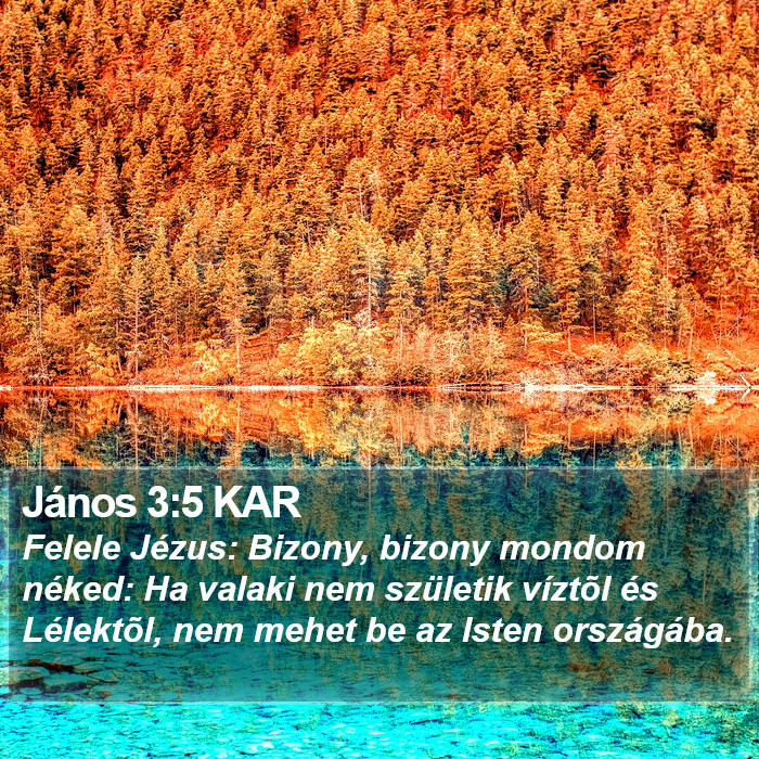 János 3:5 KAR Bible Study