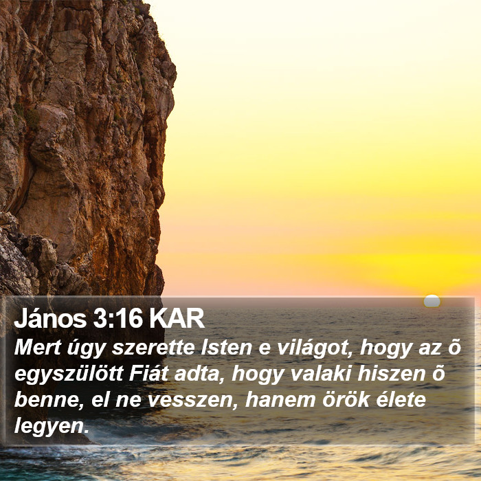 János 3:16 KAR Bible Study