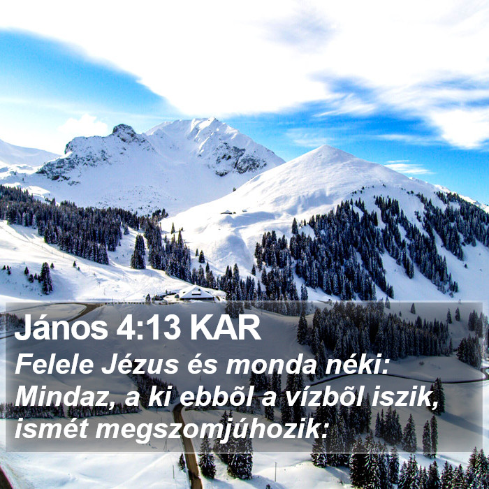 János 4:13 KAR Bible Study