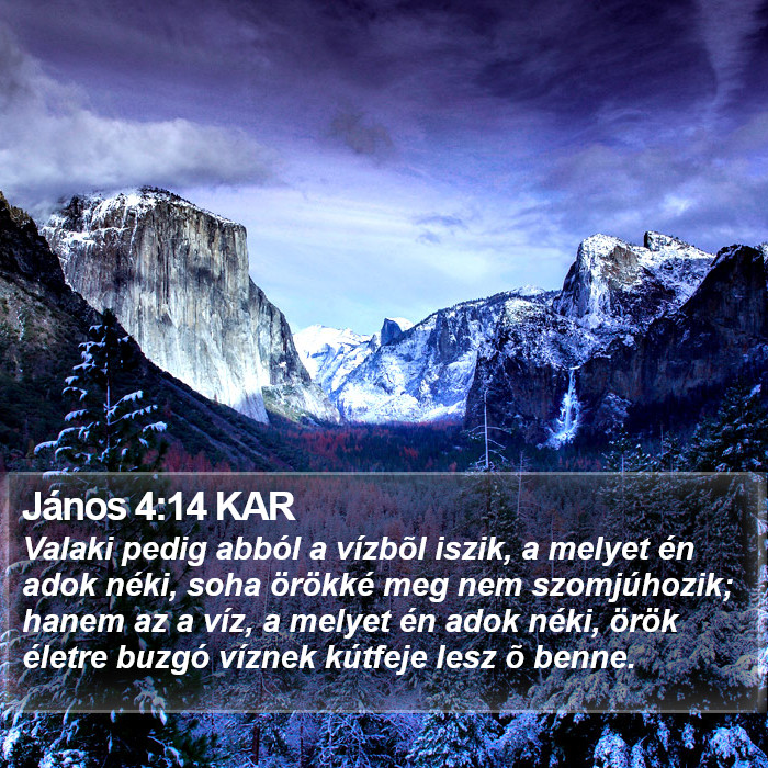 János 4:14 KAR Bible Study