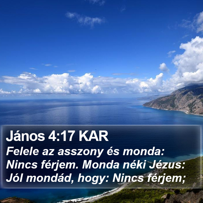 János 4:17 KAR Bible Study