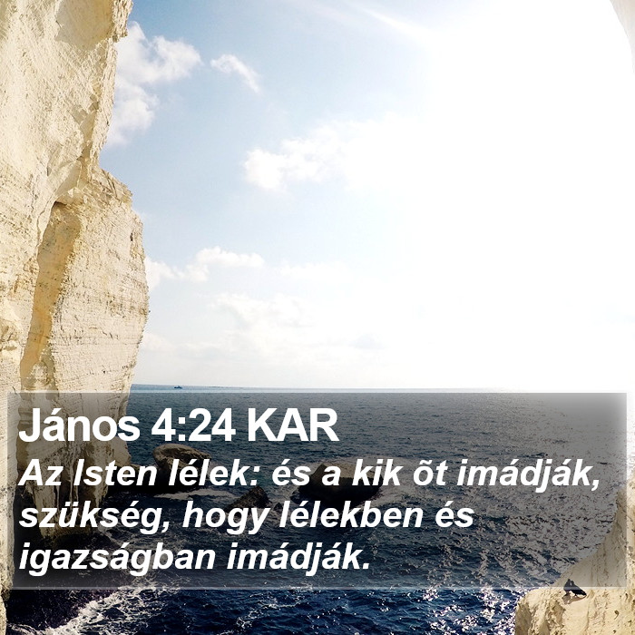 János 4:24 KAR Bible Study