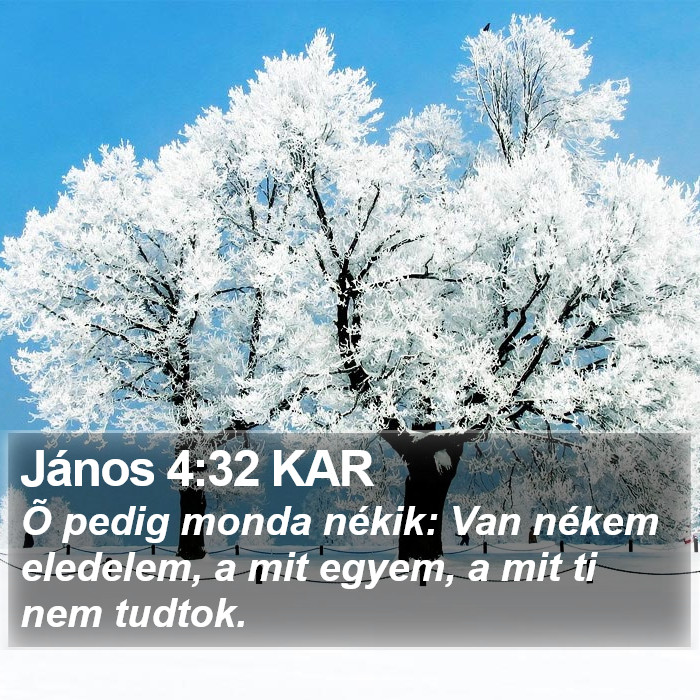 János 4:32 KAR Bible Study