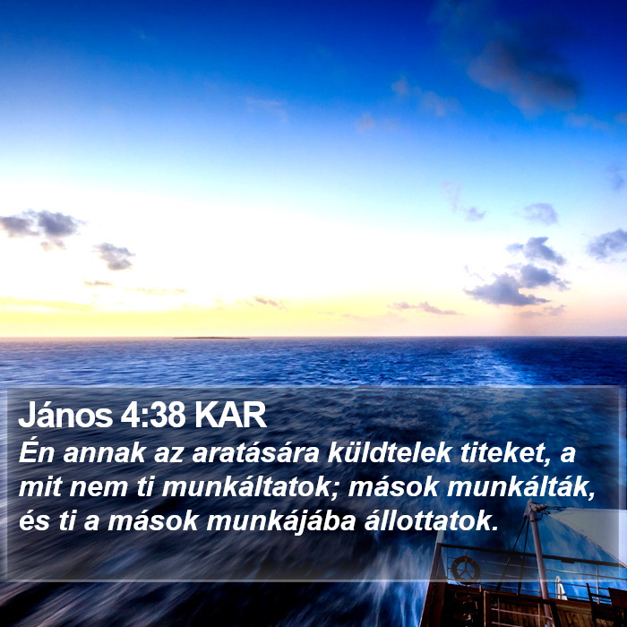 János 4:38 KAR Bible Study