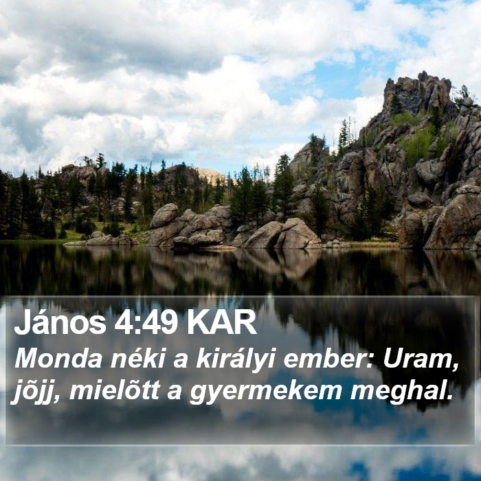 János 4:49 KAR Bible Study