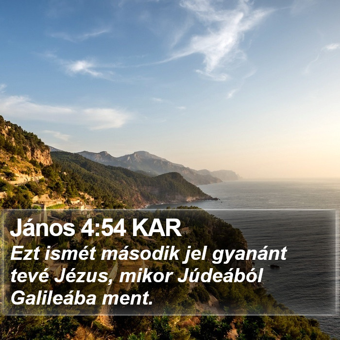 János 4:54 KAR Bible Study