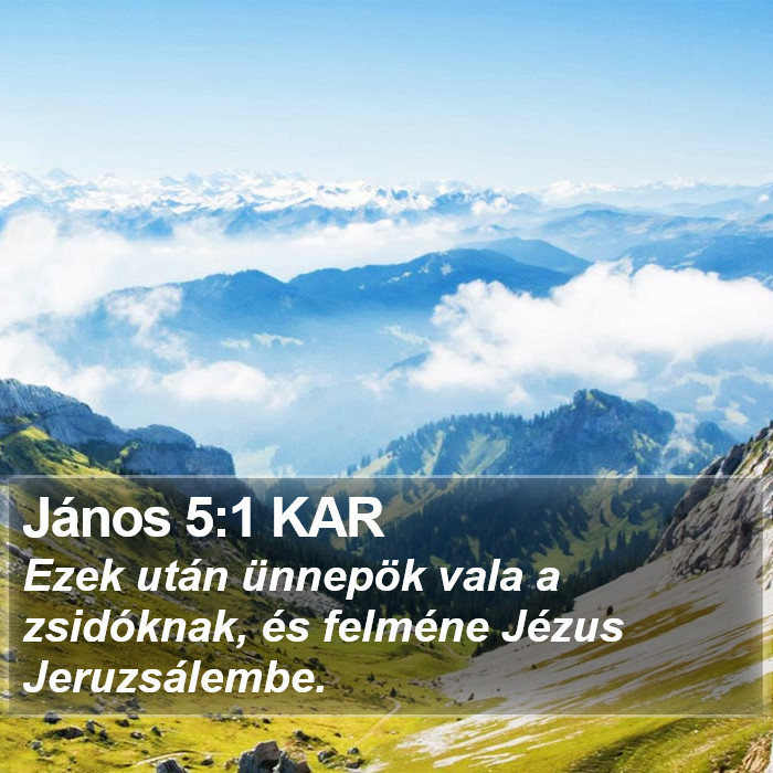 János 5:1 KAR Bible Study