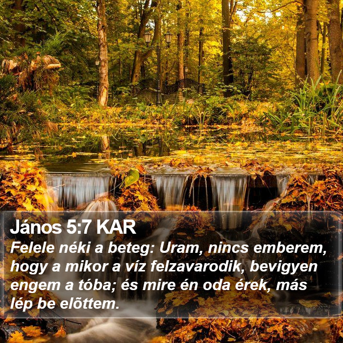 János 5:7 KAR Bible Study