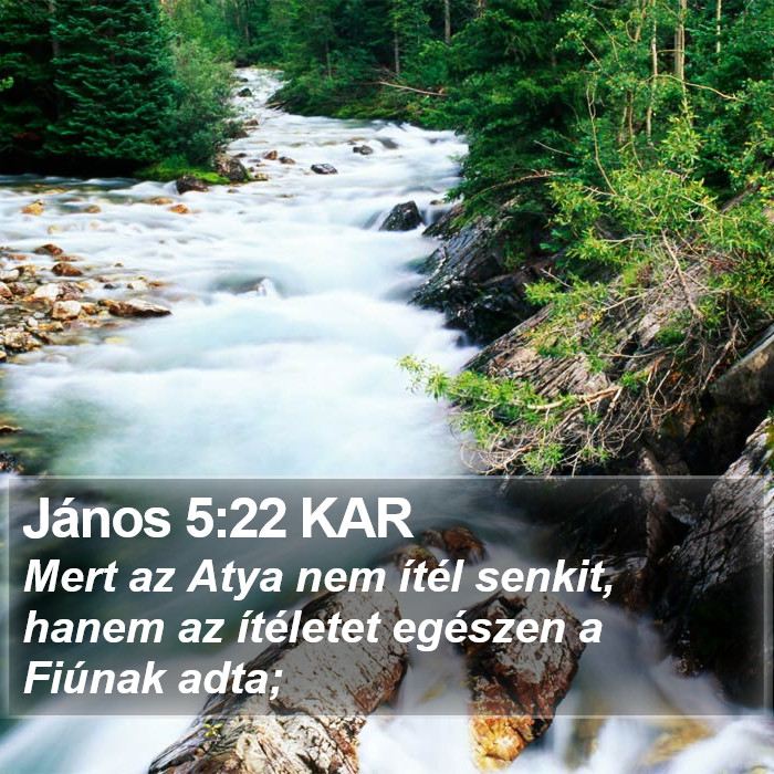 János 5:22 KAR Bible Study