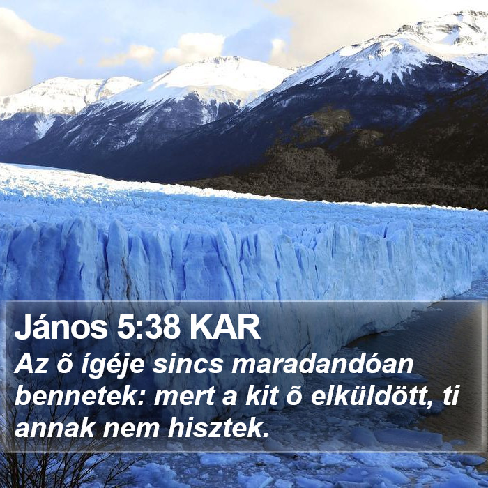 János 5:38 KAR Bible Study