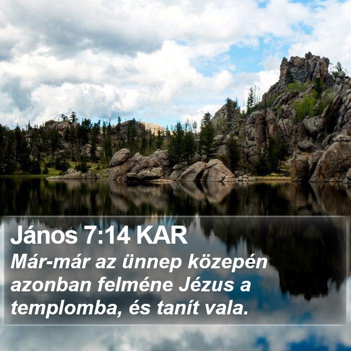 János 7:14 KAR Bible Study