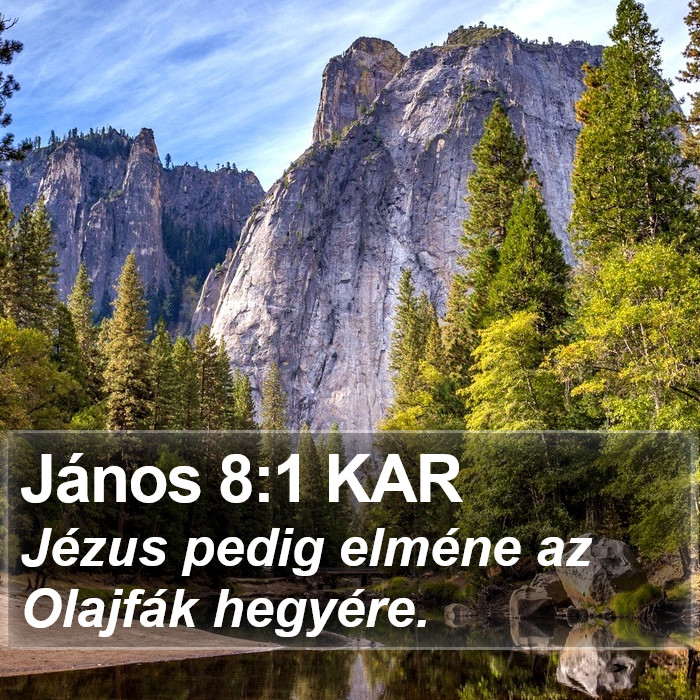 János 8:1 KAR Bible Study