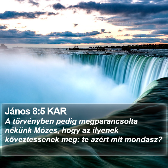 János 8:5 KAR Bible Study