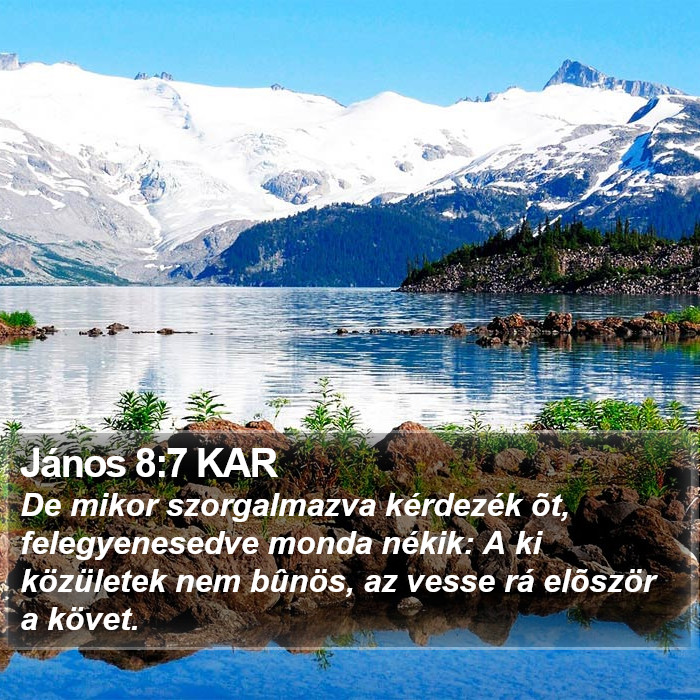 János 8:7 KAR Bible Study