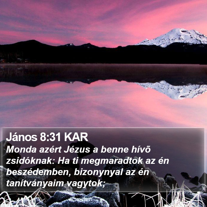 János 8:31 KAR Bible Study